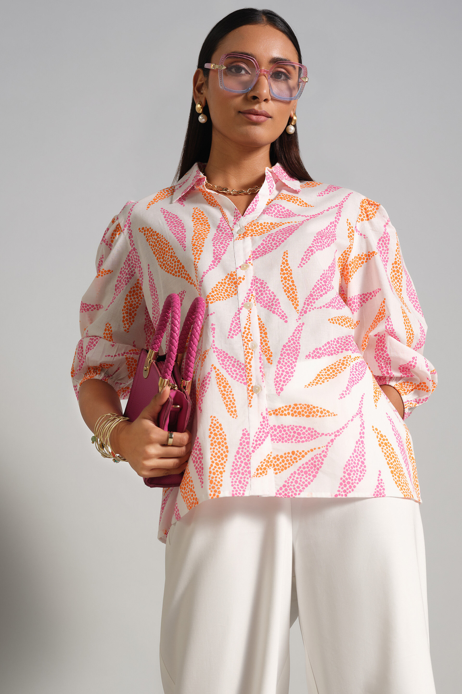 Leaf Love Shirt, Pink, image 1